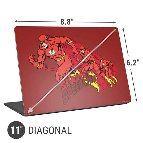 DC Comics The Flash Classic Art in Sequence Running pose Universal Laptop 11in (8.8 x 6.2in) Skin
